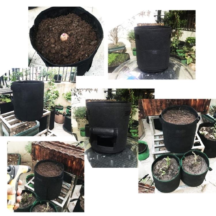 Potato Non-Woven Grow Bags Vegetable Portable Planting Bag 4/7/10 Gallon Bags