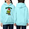 Children's Long-sleeved Loose-fitting Pullover Hoodie With Drawstring And Solid Color