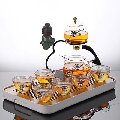 Magnetic Automatic Glass Kung Fu Tea Set