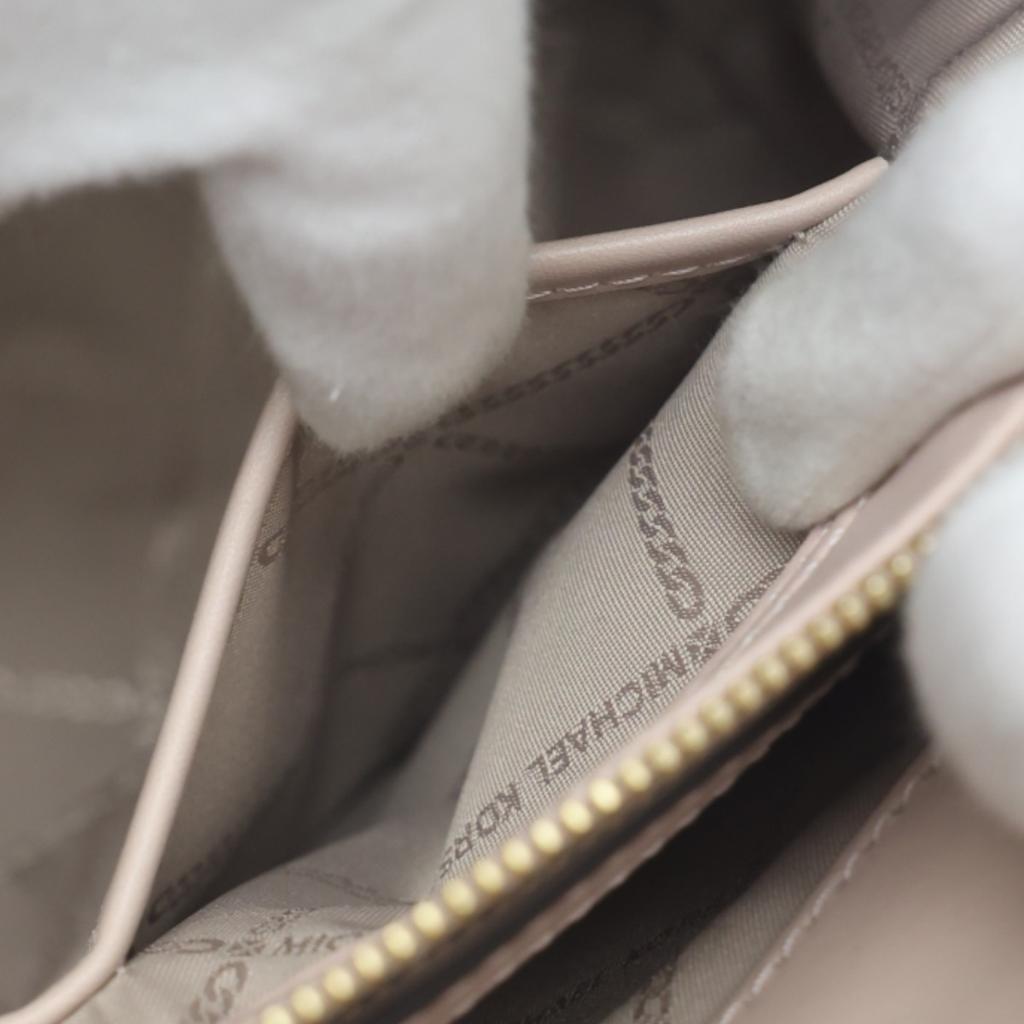 Michael Kors quilting Shoulder Bag Handbag leather pink beige Women 30FIGUSS6L Used