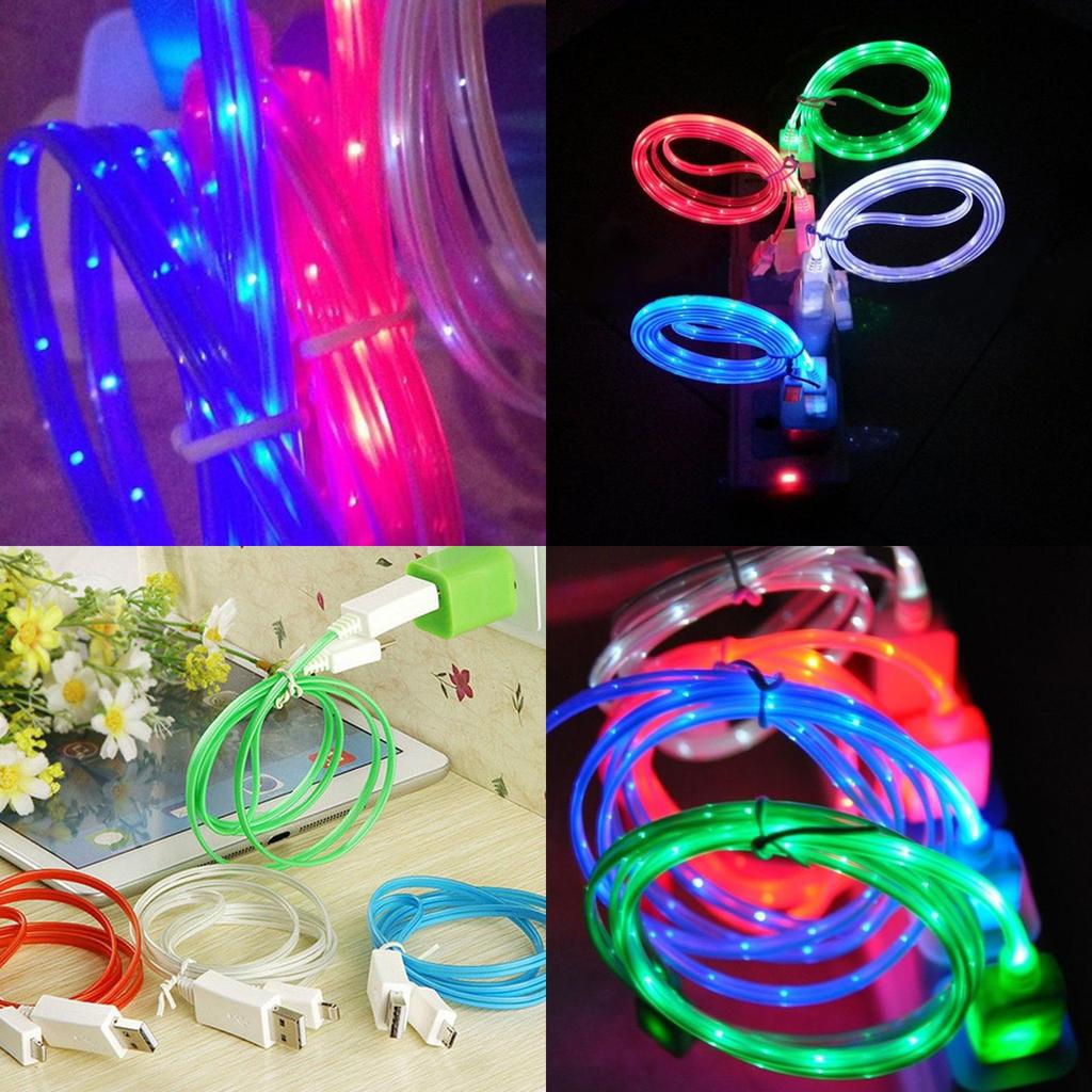 Led Light Usb Sync Data Charger Cable For Ipad Iphone 5678x And