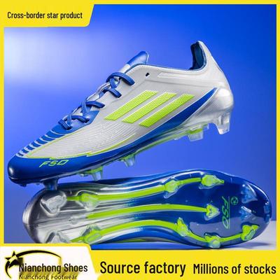Unisex Long-Spike Outdoor Soccer Shoes for Teens and Kids - Professional Competition Cleats