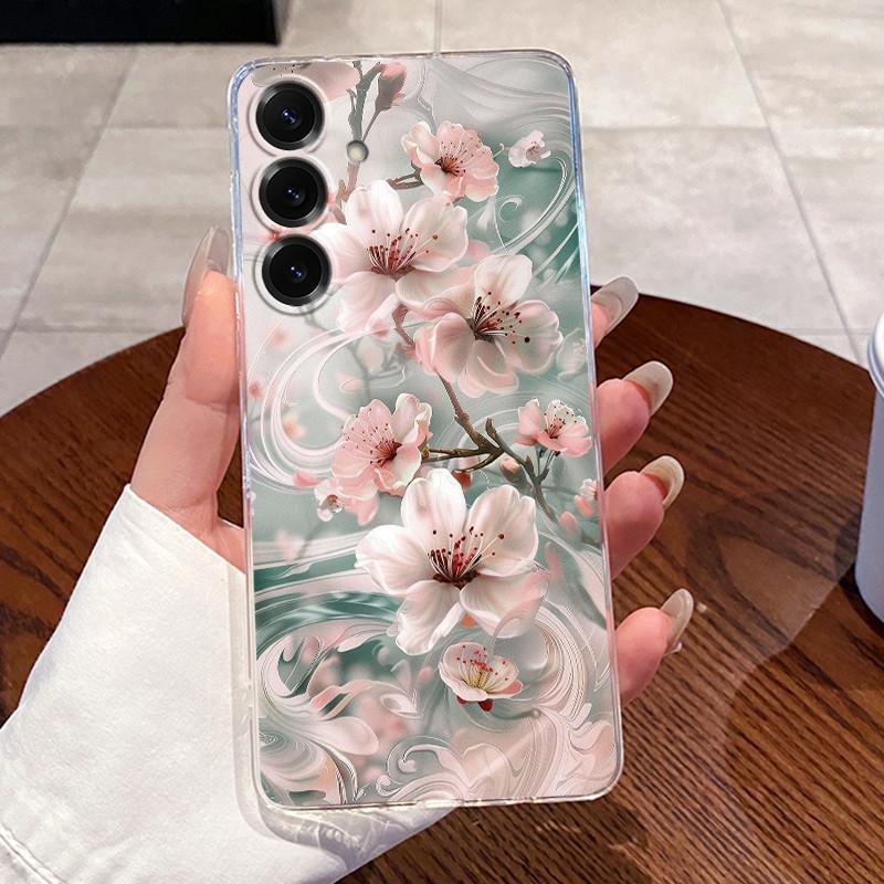 For Samsung Galaxy S25 FE S25 Edge S25 Slim S25+ Cases Clear Soft TPU Back Cover For Samsung S25 Plus Cute Rabbit Cat Phone Case