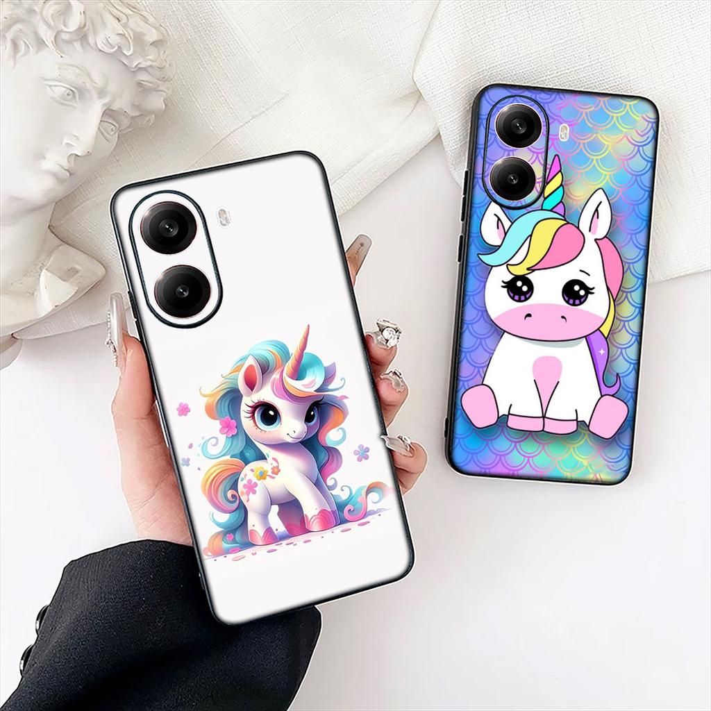 Unicorn Horse Phone Case for Xiaomi Redmi Note 13 14 ProPlus Pro Plus 14C A4 13C Pro+ Note14 Cover Casing