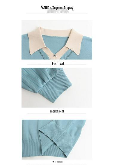 Stylish Casual Knitwear for Middle-Aged Women - Loose Two-Piece Design