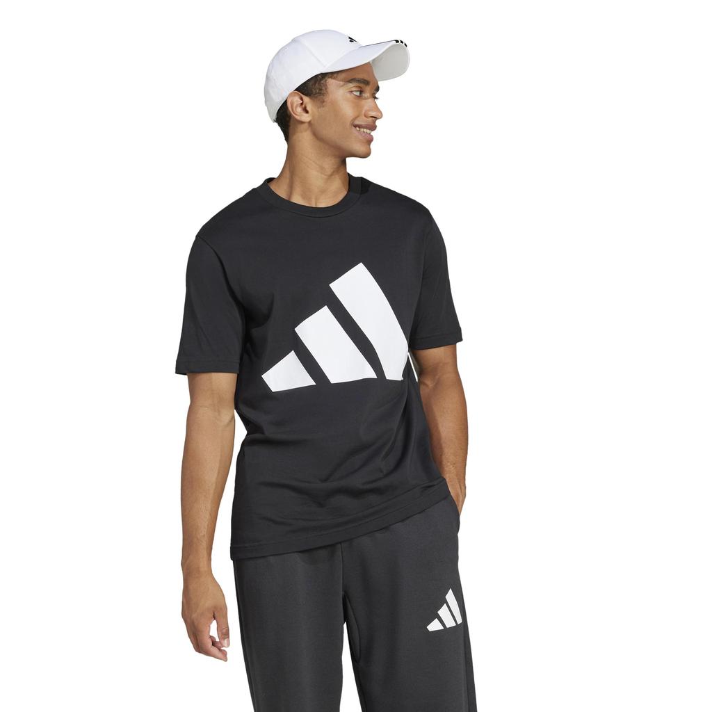 Adidas Essentials Short Sleeve Size XL Men's T-Shirt, KRG03, Black/White (JE8945),