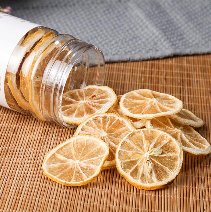 Lemon Sliced Herbal Tea 100% Organic Dried Fruit Bottle 50g Whitening Skin Slimming Cool Off