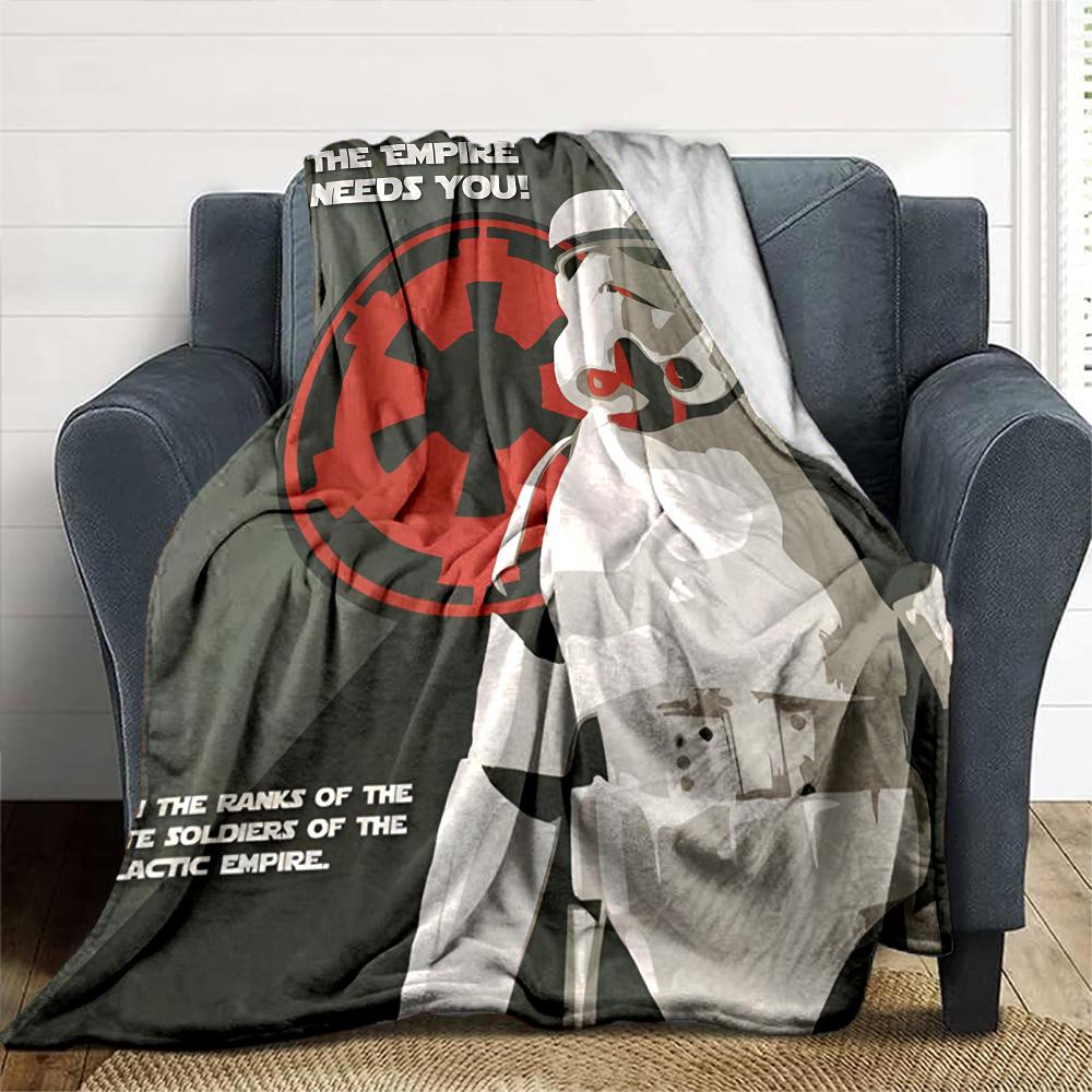 Star Wars Blanket Comfortable Perfect for Sofa Office Bedding Four Seasons Multipurpose Digital Print Ideal Gift for Friends Family Couples Picnic