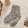 Flauschige Socken für Damen Gemütliche Dicke Flauschige Kniestrümpfe Winter Fleecegefütterte Stiefelsocken Thermische Retro Mid-Calf Warme Socken