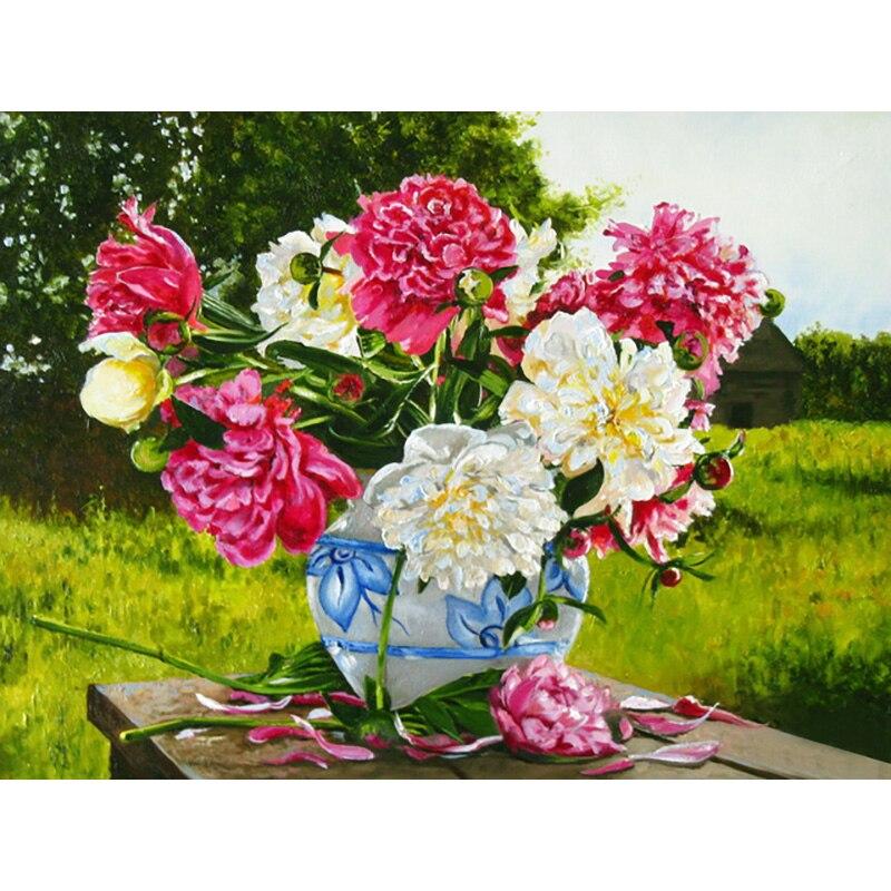 Neue 5D DIY Diamant Malerei Frische Blumen Diamant Stickerei Landschaft Kreuz Stich Volle Runde Bohrer Handwerk Wohnkultur Geschenk