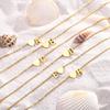 Bohemia A-Z Letter Initial Anklet for Women Gold Color Heart Alphabet Ankle Bracelet Beach Party Travel Fashion Foot Jewelry