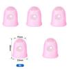 5/10Pcs Silicone Finger Sleeve Slip Antis-scalding Needle Flip Book Money Playing Piano Thimble Tip Hollowed Out Breathable