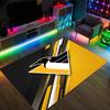 Pittsburgh Penguins Design Crystal Velvet Carpet Cozy Non?Slip Printed Rug For Bedroom Living Room Entrance