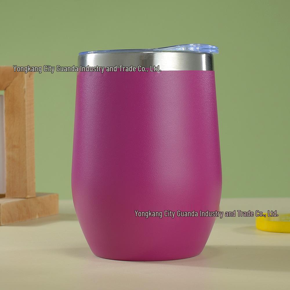 12oz Isolierter Eierschalenbecher | doppelwandiger Edelstahl Rotwein-Tumbler