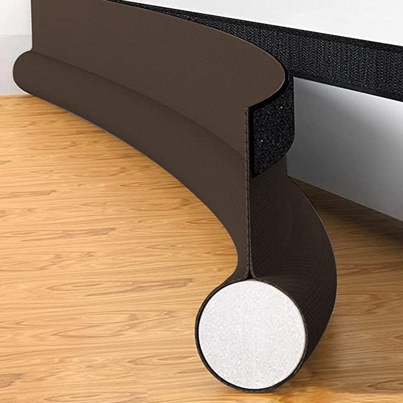 Nastavitelný těsnicí pás pod dveře, těsnění proti povětrnostním vlivům, zarážka proti průvanu pod dveře, proti chladu, větruodolný, blokátor mezer, akustická pěna do domu