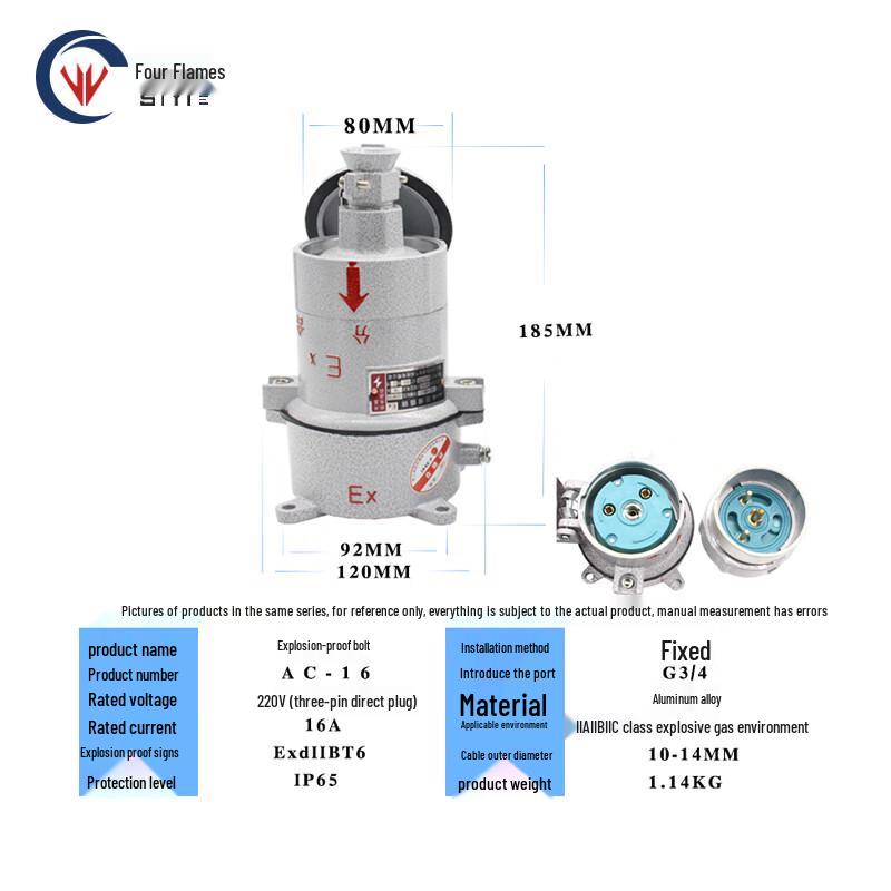 

Foury AC-16 Explosion-Proof Industrial Socket