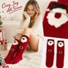 Women's Christmas Plush Mid-Calf Sleep Socks Soft Cozy Winter Warm Socks for