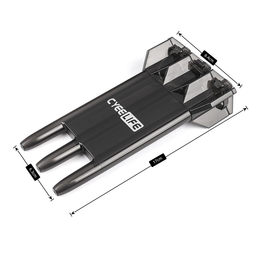CyeeLife Darts Kunststoffspitzen Professionelles Soft Tip Darts Set 18g mit Koffer und 30 Extra Dartspitzen für Elektronisches Dartboard - (Schwarz) (Schwarz)