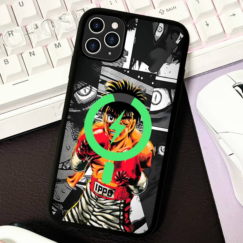 Anime H-Hajime N-No I-Ippo For Magsafe Magnetic Phone Case For IPhone 17 16 15 14 13 12 11 Plus Pro Max PC+TPU Cover