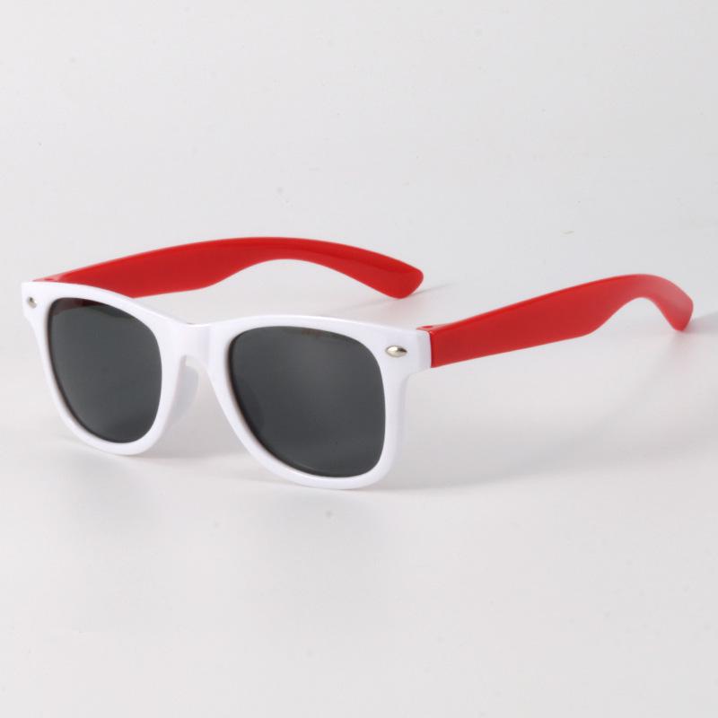 Customizable Colorblock Kids' Sunglasses: Fashionable, Anti-Radiation, Windproof, Sandproof, UV Protection.