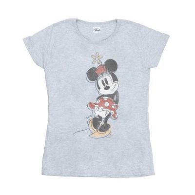 Womens/Ladies Minnie Mouse Offset Cotton T-Shirt