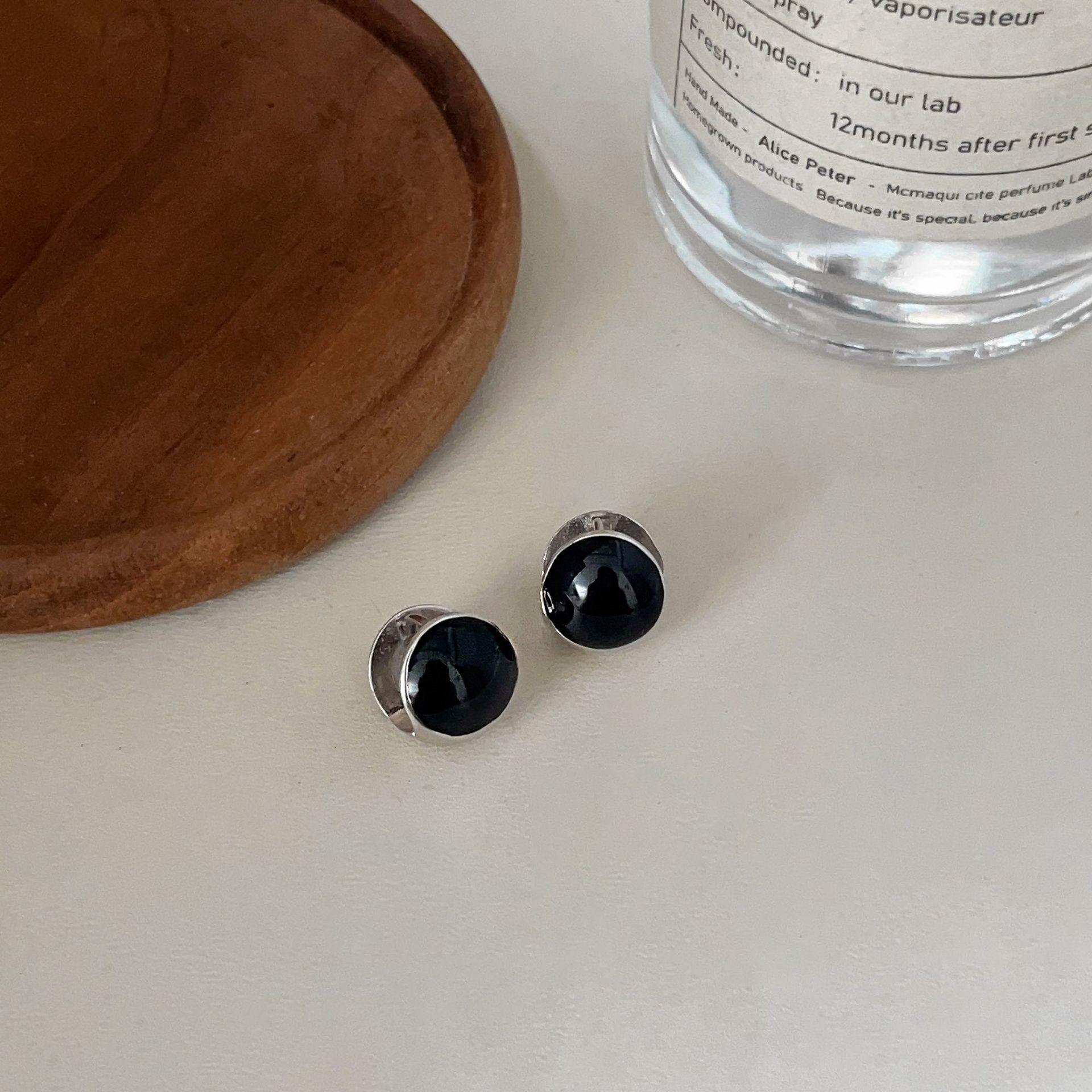 

Yinruitai Серьги-капли из стерлингового серебра 925 пробы с винно-красной глазурью - Ретро и Высококлассный стиль фешн-блогера 925 Sterling Silver чёрный