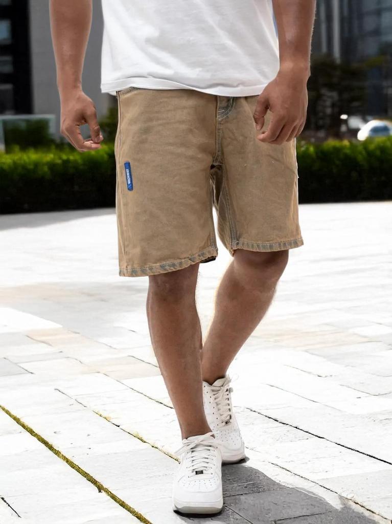 MyStars Blaue Basic Herren Jeansshorts 30
