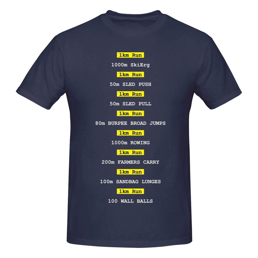 Funny Hyrox Fitness Race Unisexs Printed Tshirt Unisex T Shirtblouses