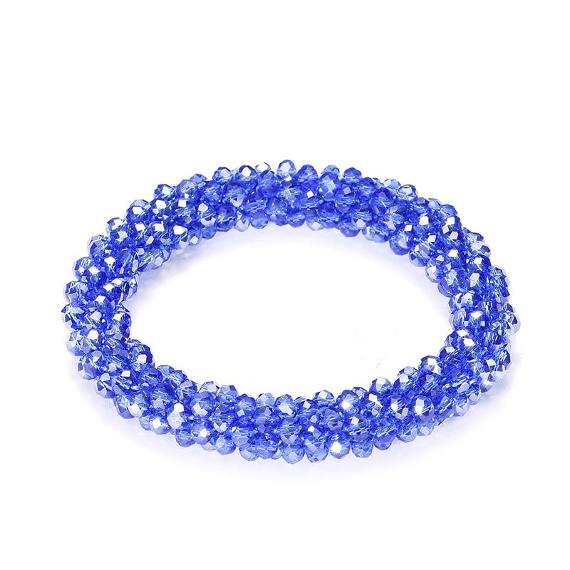 Boho Elastic Bracelets & Bangles For Women Vintage Stretch Bohemian Femme Crystal Glass Beads Bracelets Party Jewelry Gift