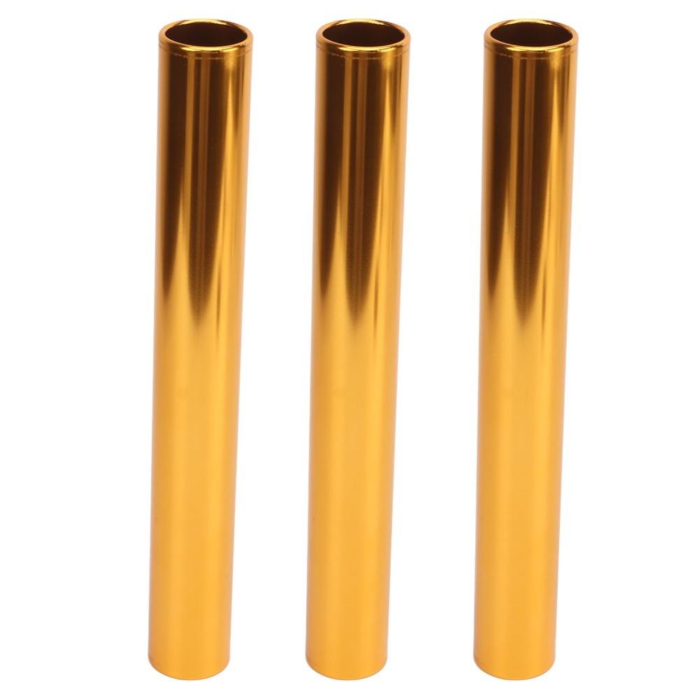 

3pcs Sports Aluminum Alloy Relay Batons Lightweight Durable Track Batons Aluminum Alloy Batons Sports Teams золотий