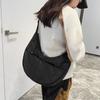 Autumn and winter new Japanese and Korean fashion trends solid color simple men's and women's same casual shoulder messenger bag
