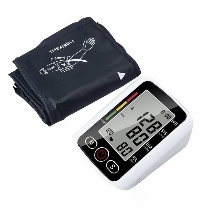 Digital LCD Display Electric Blood Pressure Monitor Home Use USB Rechargeable Medical Sphygmomanometer CE Certified Class II