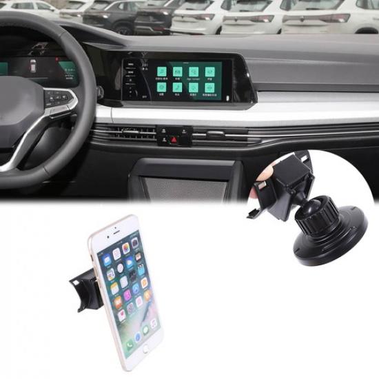 Magnetic Center Console Phone Mount Bracket For Volkswagen Golf 8 -2024