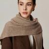 Korean Knitted Wool Triangle Scarf Solid Knitted Shawl Autumn Winter Scarf Women Neck Protection Neckerchief Triangle Scarf