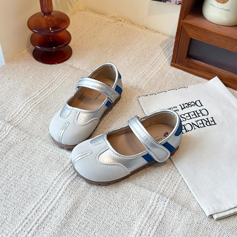 

Children Tennis Shoes Classic Kids Casual Shoes Hook&loop Soft 2025 New Fashion Boys Girls Sports Shoes Non-slip Comfort Trendy 23 серебряный
