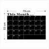 Monthly Planner Calendar Blackboard Removable Wall Sticker Chalk Board