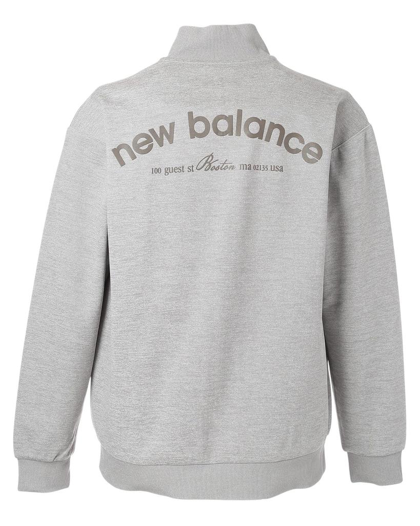 New Balance Men's Golf Sweat Blouson Jacket (012-5262002) Gray - Cardboard Knit, Moisture Wicking, Quick Dry Trainer (Size5)