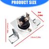 Pack of 2 Universal Dryer Accessory Thermostat High Strength Plastic Metal Texture Strong Component Easy Installation