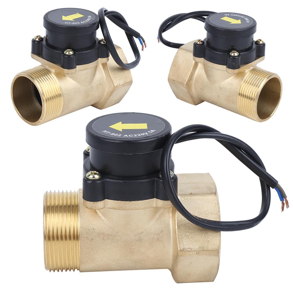 Water Pump Flow Sensor Brass Electronic Pressure Automatic Control Switch 1.5in HT‑802 220V