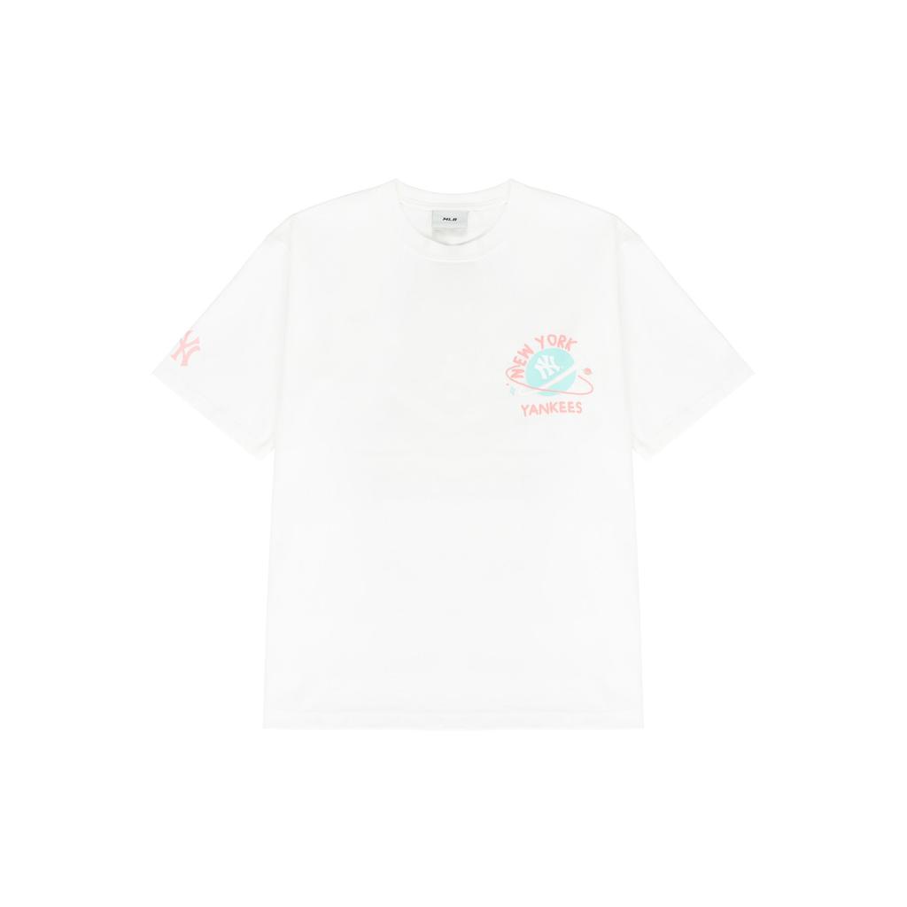 MLB Drop Shoulder Sleeve T-Shirt Unisex Cream 3ATSL4023-50CRS