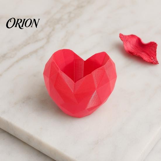 Love Heart Flowerpot Shape Planter Pot, 3D Printed Geometric Shaped Flowerpot, Cactus Succulents Plants Container, Gift for Valentine's Day Pot