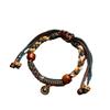 Colorful Tibetan Ethnic Style Adjustable Handmade Leather Cord Bracelet for Couples