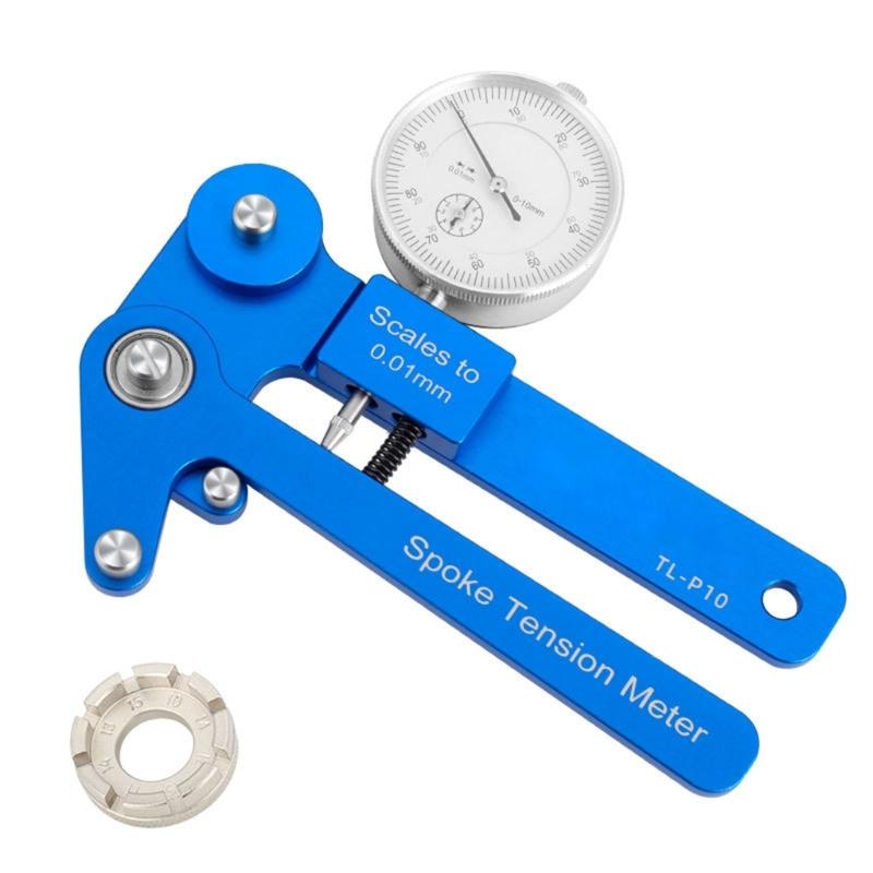 Aluminum Alloys Bicycles Spokes Tension Meter With Digital Display Ergonomic Handle For Accurate Wheel Alignment