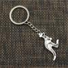 Mode Känguru 47x31mm Anhänger 30mm Schlüssel Ring Metall Kette Bronze Silber Farbe Männer Auto Geschenk Souvenirs keychain