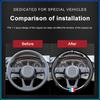 Coprivolante per Auto Traspirante Antiscivolo in Pelle PU Coprivolante per BMW Serie M Performance 1 3 5 7 M3 M4 M5 M6 X1 X3 X5 X6 X7 E30 E34 E36 E4