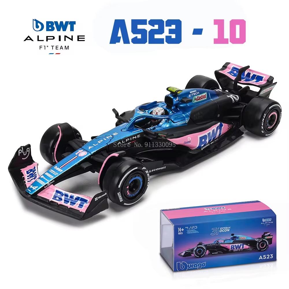 Bburago 1:43 F1 2023 24# Zhou Guanyu Alfa Romeo F1 Team Stake C43  77# Valtteri Bottas Alloy Car Die Cast Car Model Competition zl2