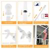 6Ft Flag Pole Kit Stainless Steel Heavy Duty Rotating Flag Collapsible 360 Degree Rotating Stand Flagpole Yard Banner Holder
