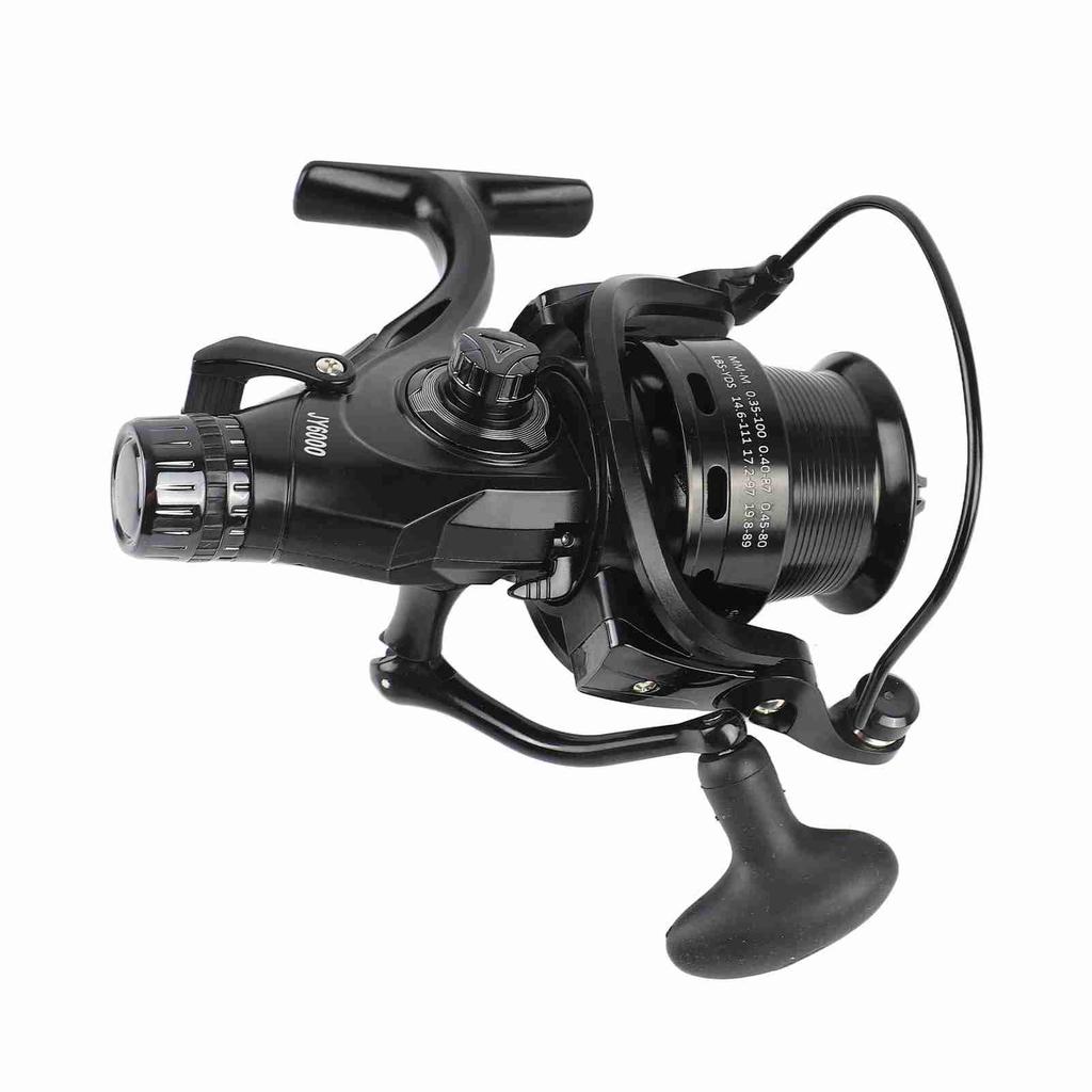 9+1BB Speed Ratio Fishing Reel with Dual Brake System Smooth Reel with Dual Spool Interchangeable Handle Fishing Tackle