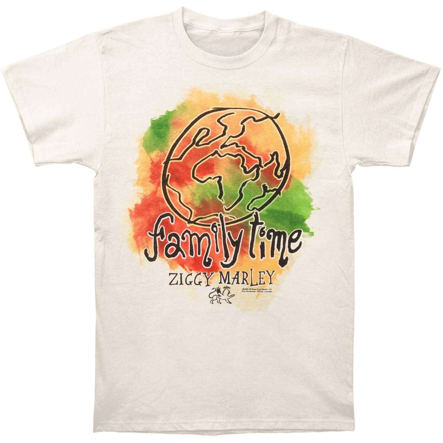 Men s Ziggy Marley Africa T-shirt Small White 2XL