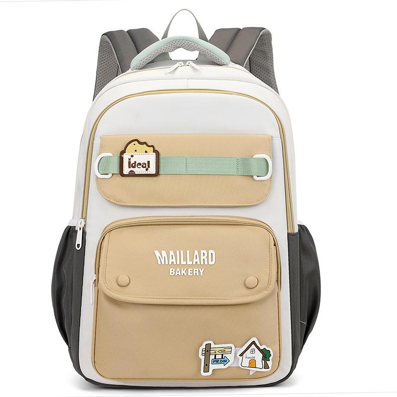 

School BagsNew casual backpack men and women large capacity high value backpack junior high school student outdoor travel хакі